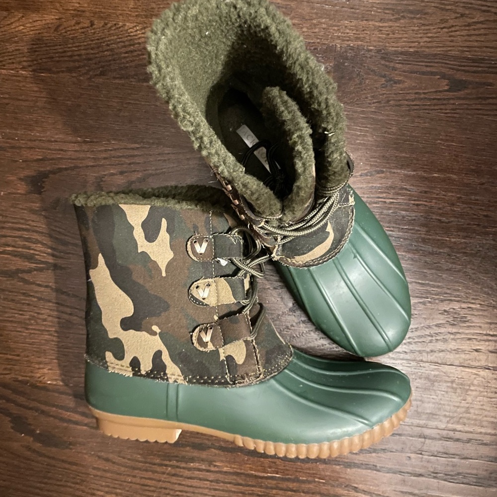 Jack Rogers Army Green Boots - Like New!